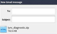 Screenshot che mostra la pagina per modificare l'oggetto del messaggio di posta elettronica e l'indirizzo di invio all'indirizzo.