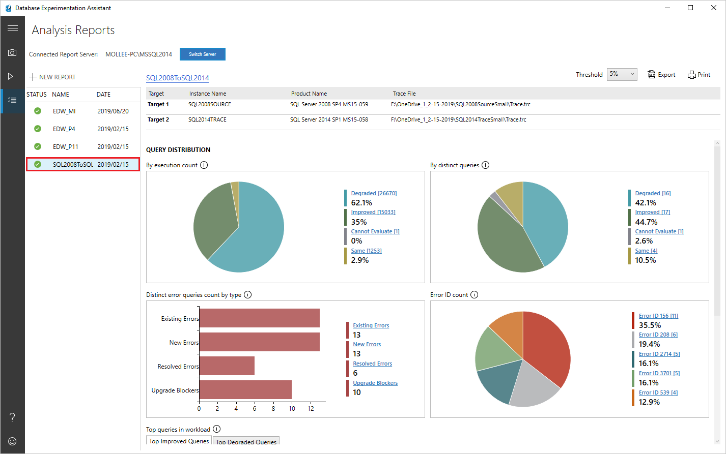 Open an existing report file