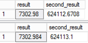 Screenshot di SQL Server Management Studio (SSMS) dei risultati CREATE TABLE AS edizione Standard LECT.