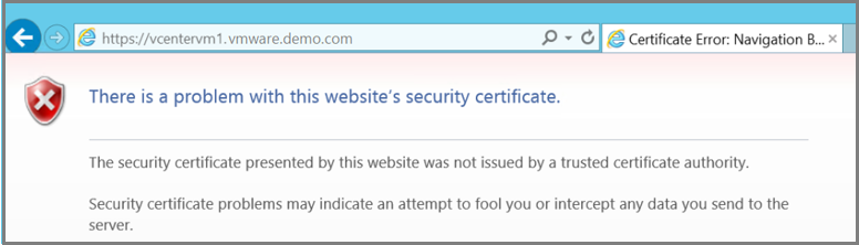 Screenshot di nessun canale di comunicazione sicuro in Internet Explorer.