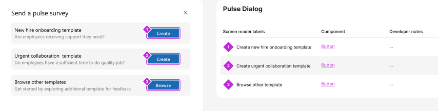Screenshot che mostra l'esempio corretto di più componenti con nomi diversi.