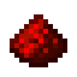Illustrazione di una polvere di pietra rossa minecraft.