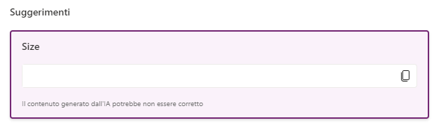 Screenshot di una formula vuota.