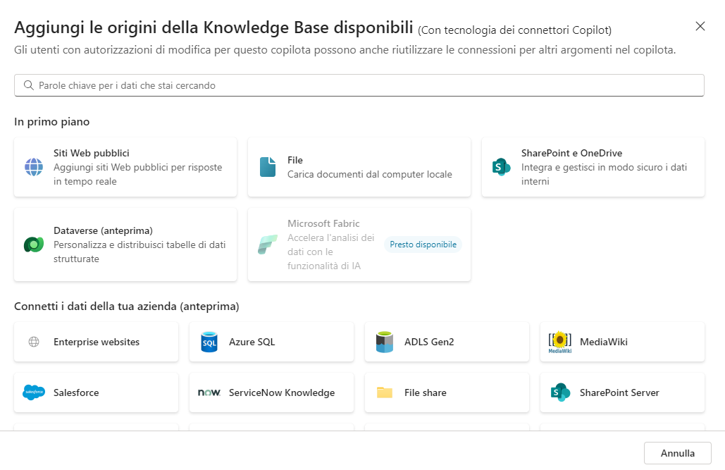 Screenshot delle origini della conoscenza.