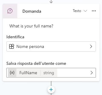 Screenshot dei nodi dell'argomento generato.