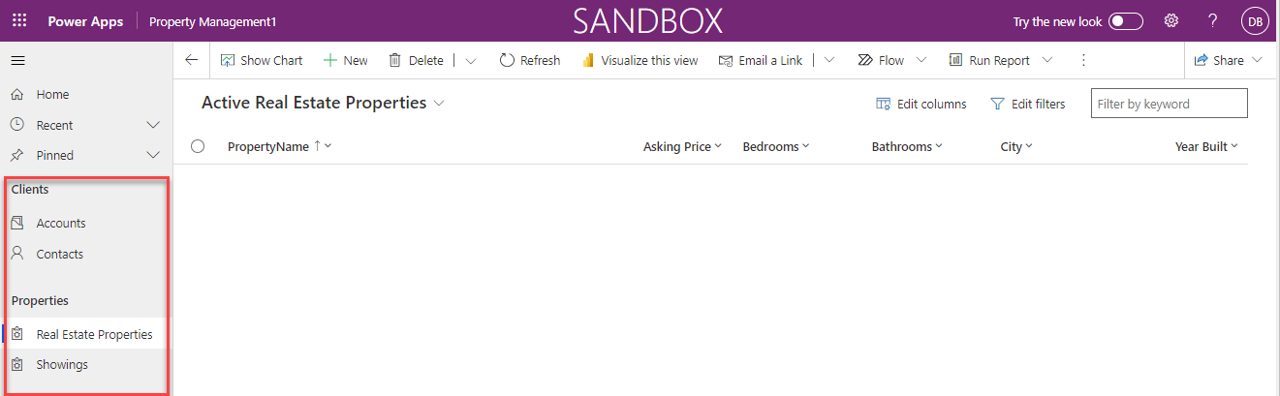 Screenshot dell'app completata.
