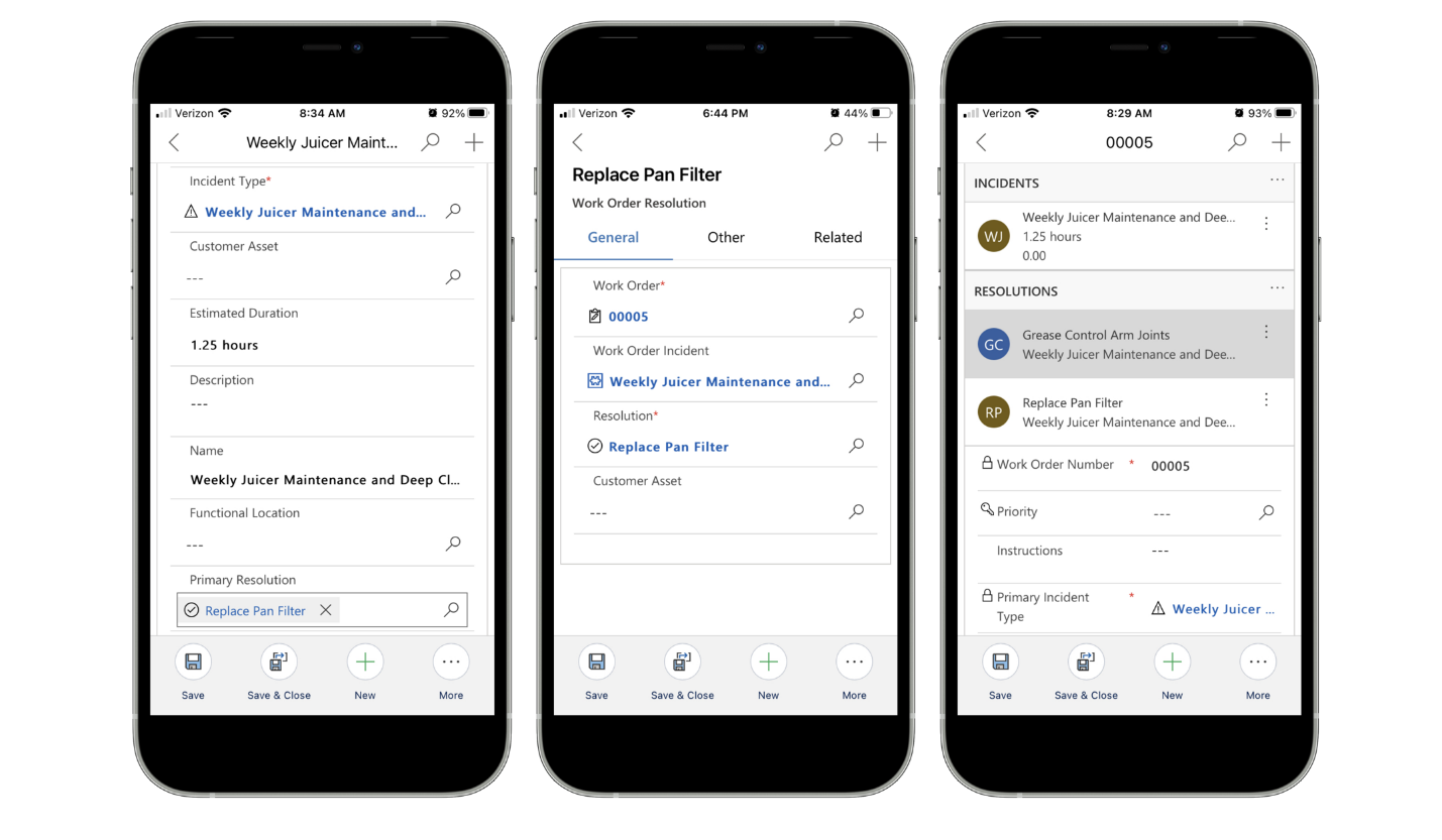 Rendering dell'app visualizzata sui dispositivi mobili.