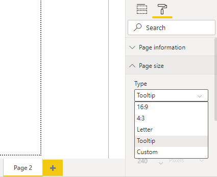 Screenshot che mostra come aggiungere una nuova pagina del report per la descrizione comando.