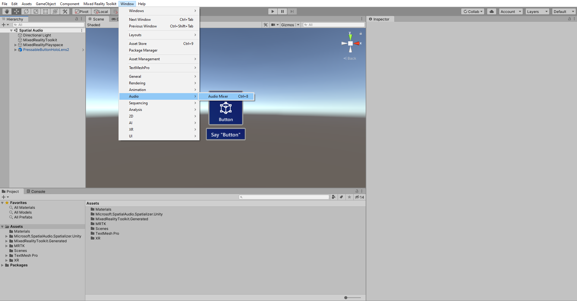 Screenshot of Open Audio Mixer Window.