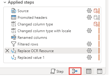 Screenshot del pulsante Vista diagramma.