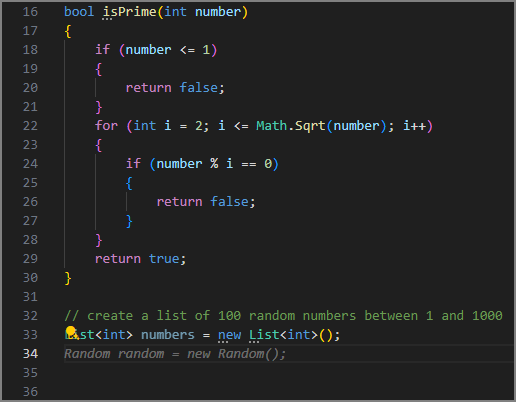 Screenshot che mostra GitHub Copilot che continua ad aggiungere righe di codice.
