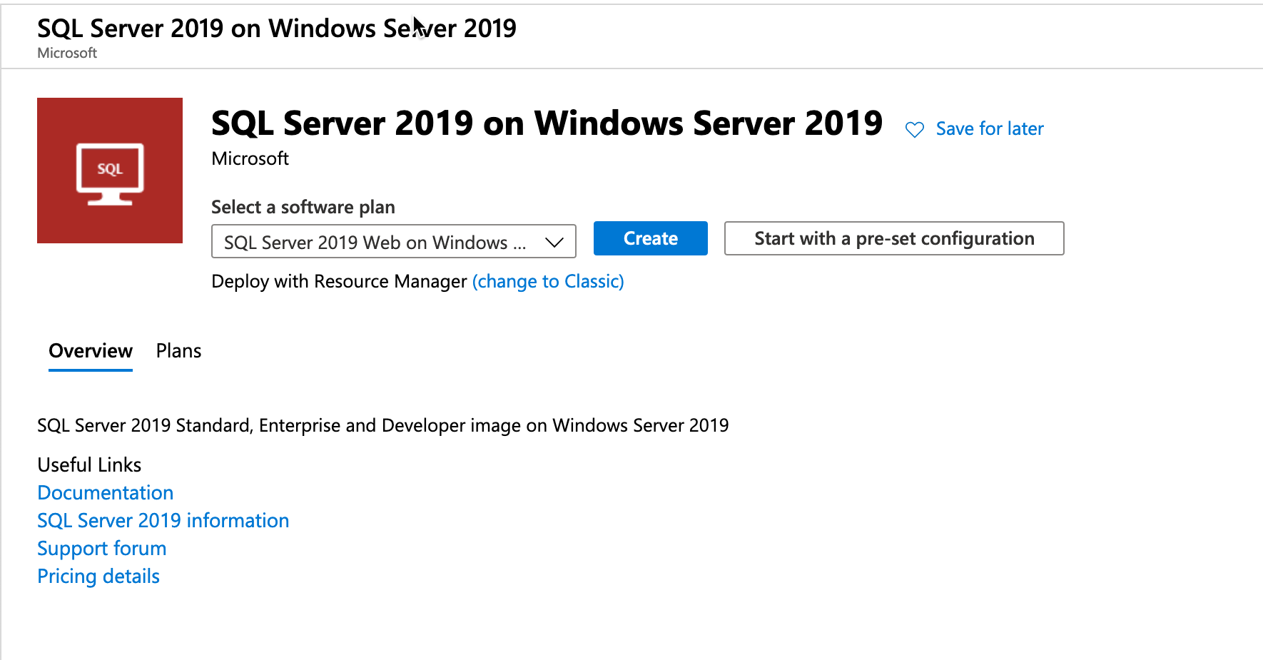 Creazione di macchine virtuali di SQL Server da Azure Marketplace