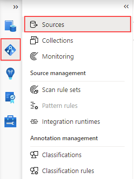 Screenshot della pagina Origini nella sezione Data Map.