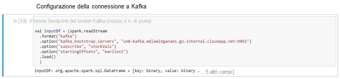 Set-up a connection to Kafka