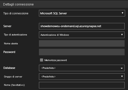 Azure Synapse SQL pools connection authentication in Azure Data Studio