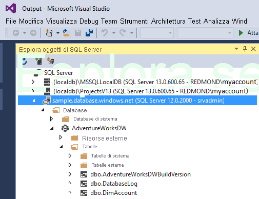 Viewing Azure Synapse SQL pools in Visual Studio