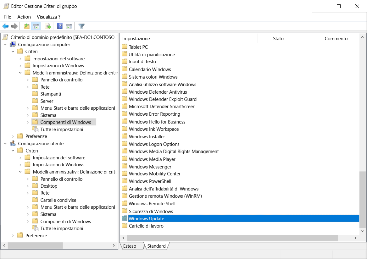 A screenshot of the Group Policy Management Editor. The administrator has expanded the Administrative Templates node for both the Computer Configuration and User Configuration nodes.