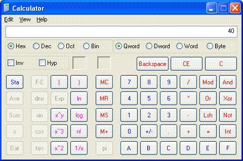Screenshot che mostra l'immissione delle ultime quattro cifre del codice in Calculator.