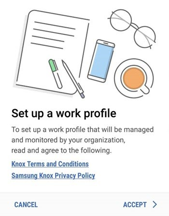 Configurare una schermata del profilo di lavoro.