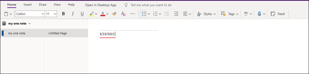 Fare doppio clic sul campo data.