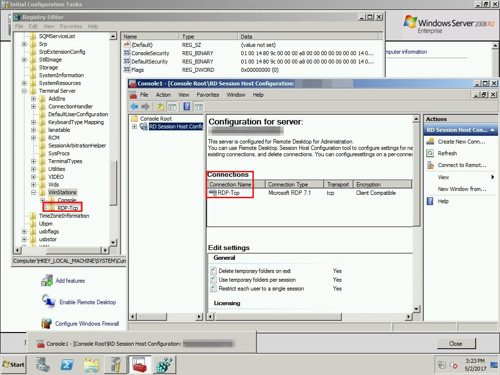 Problema di SBSL quando si crea una connessione RDP a Windows Server 2012  R2 - Windows Server | Microsoft Learn