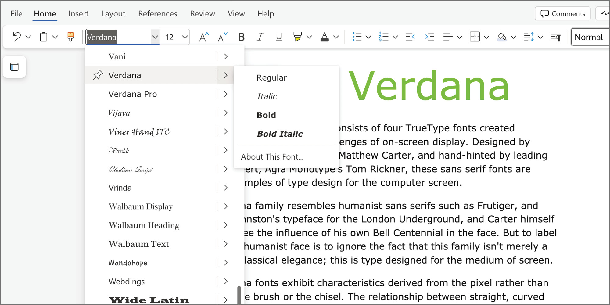 Verdana Poster 5