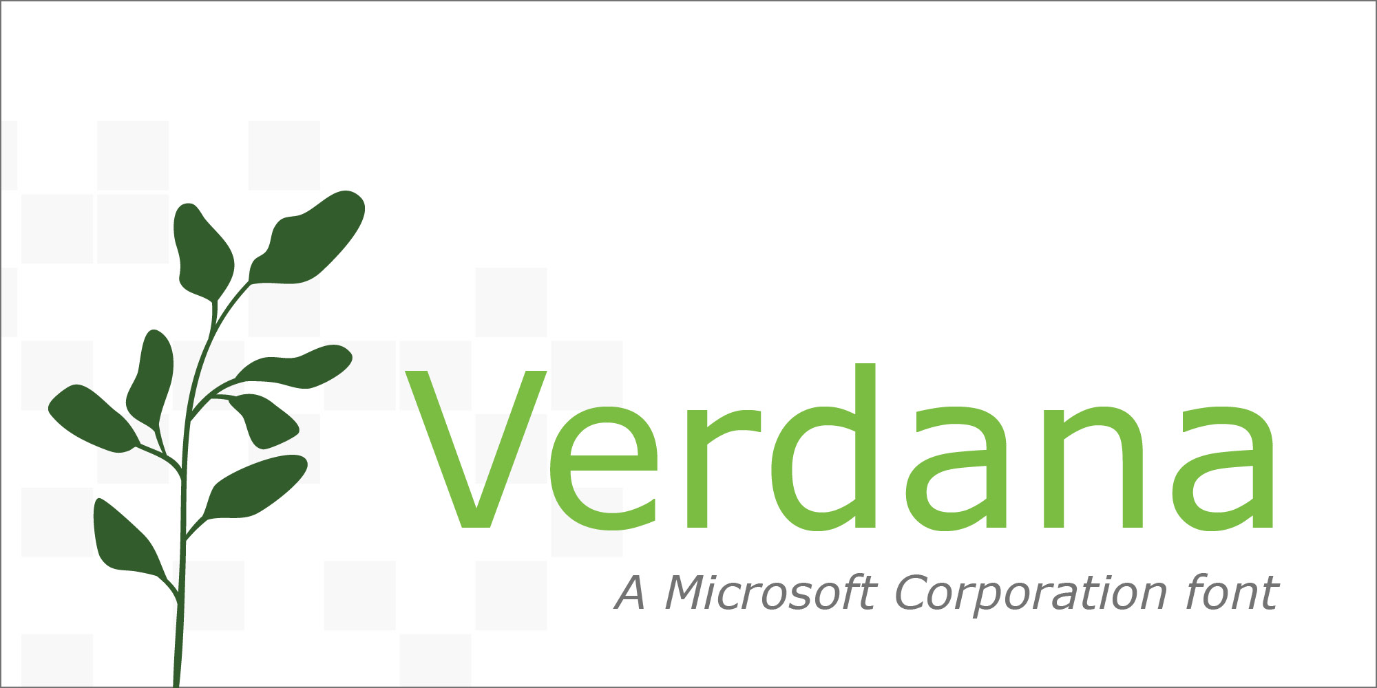 Verdana Poster 1