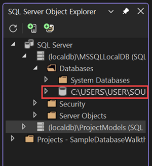 Screenshot che mostra il messaggio Connessione riuscita.