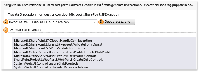 SharePointUnhandledExceptions_IntelliTrace IntelliTrace log - SharePoint unhandled exceptions