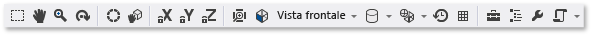 Barra degli strumenti modale del Visualizzatore modelli.