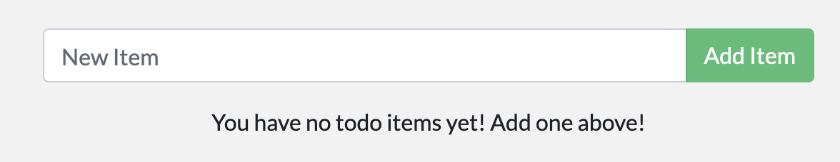 Screenshot che mostra l'applicazione di esempio con il testo modificato, descritto in precedenza.