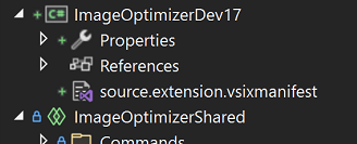 Creare un nuovo progetto VSIX