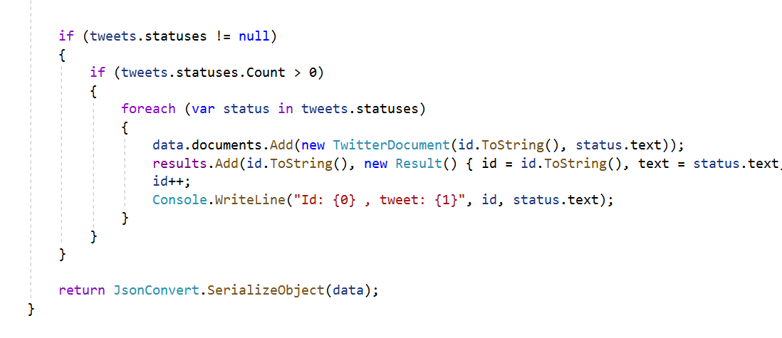 Screenshot del completamento dell'istruzione Split If.