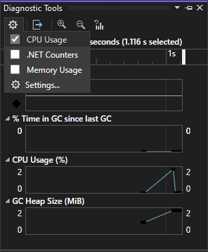 finestra Strumenti di Diagnostica