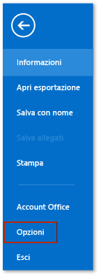 The Options button in Outlook 2013 Preview The Options button in Outlook 2013 Preview