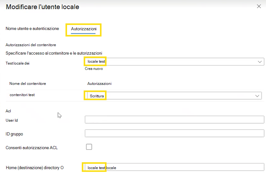 Uno screenshot mostra come modificare un utente locale. 
