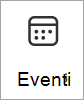 Screenshot dell'icona della scheda Eventi.