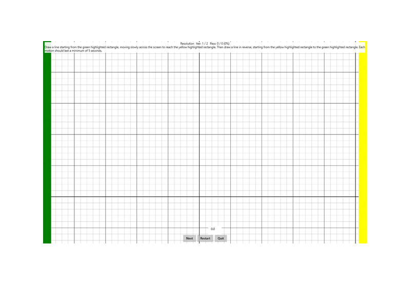 screenshot del test di risoluzione per un dispositivo penna windows.