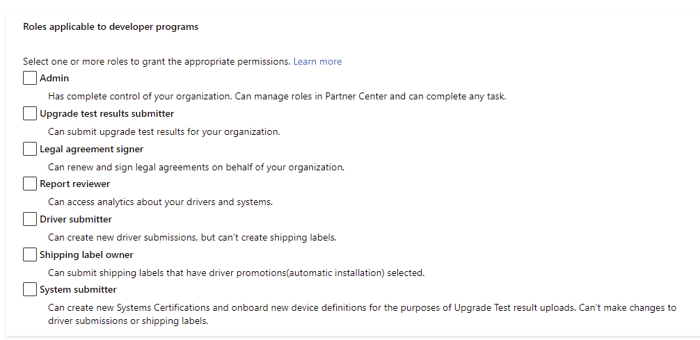 Screenshot che mostra la nuova schermata utente e i dettagli necessari per la registrazione di un nuovo utente.