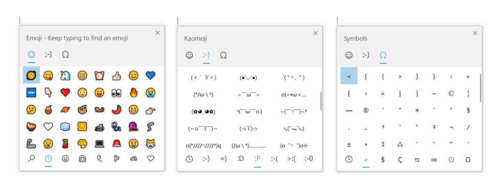 Simboli e Kaomoji sono ora solo un hotkey via!