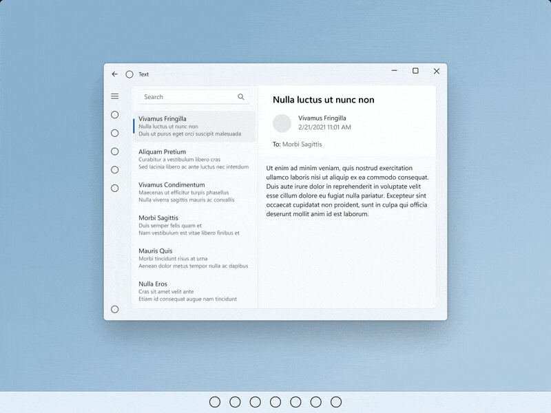 GIF animata di un utente che tocca un oggetto per selezionarlo o attivarlo.