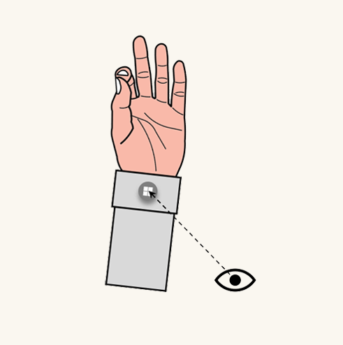 Wrist icon pinch