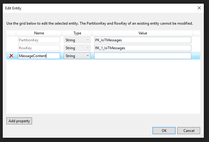aggiungere valori corretti