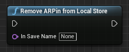 Progetto della funzione Remove ARPin from Local Store