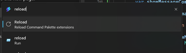 Screenshot del ricaricamento