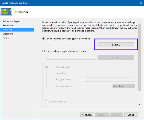 Screenshot del pulsante di opzione