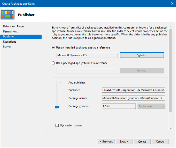 Screenshot della scheda Server di pubblicazione.