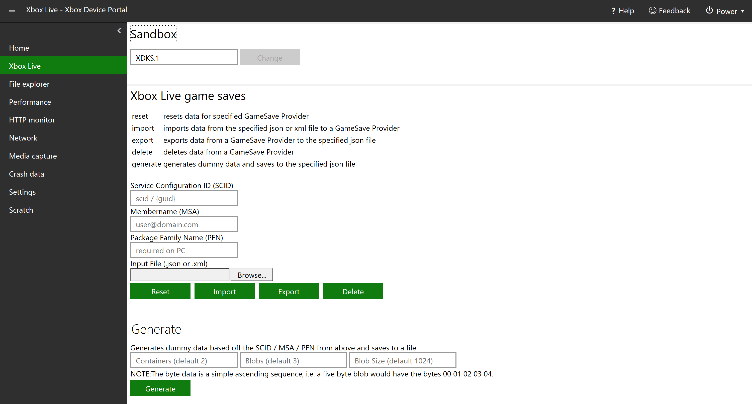 Device Portal per Xbox - UWP applications | Microsoft Learn
