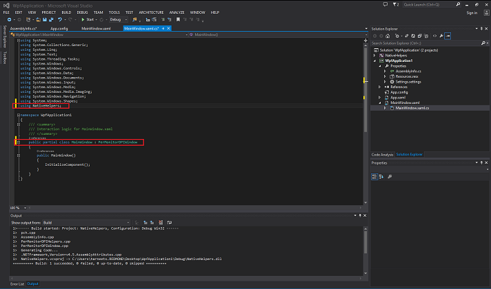 una schermata che illustra il riferimento a c++