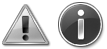 schermata delle icone in sfumature di grigio (scala grigia) 